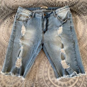 Encore Denim Bermuda Jean Shorts